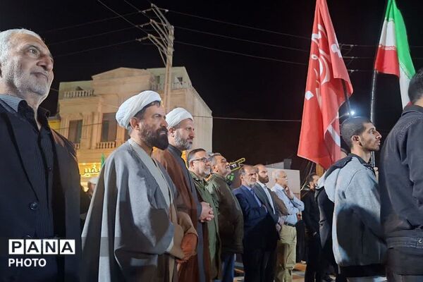 اجتماع پرشور شبانه مردم انقلابی در شهرستان فیروزکوه پس از شهادت جانسوز امام امت