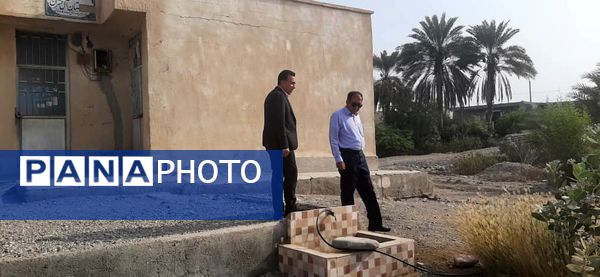 نشست مدیر آموزش و پرورش ناحیه یک بندرعباس با بخشدار و دهیاران بخش شمیل