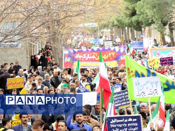 تجلی وحدت و همدلی در خلیل‌آباد؛ برگزاری باشکوه راهپیمایی ۲۲ بهمن