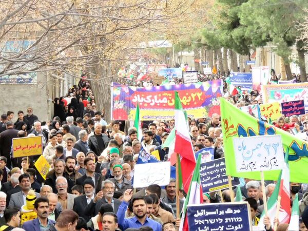 تجلی وحدت و همدلی در خلیل‌آباد؛ برگزاری باشکوه راهپیمایی ۲۲ بهمن