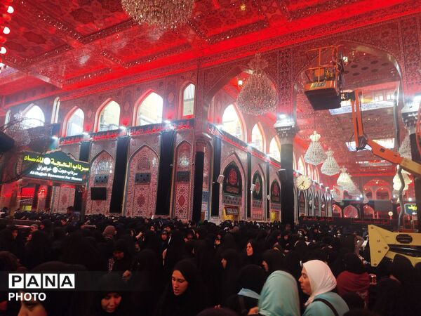 عاشقان حرم اباعبدالله الحسن در روز اربعین عراق 