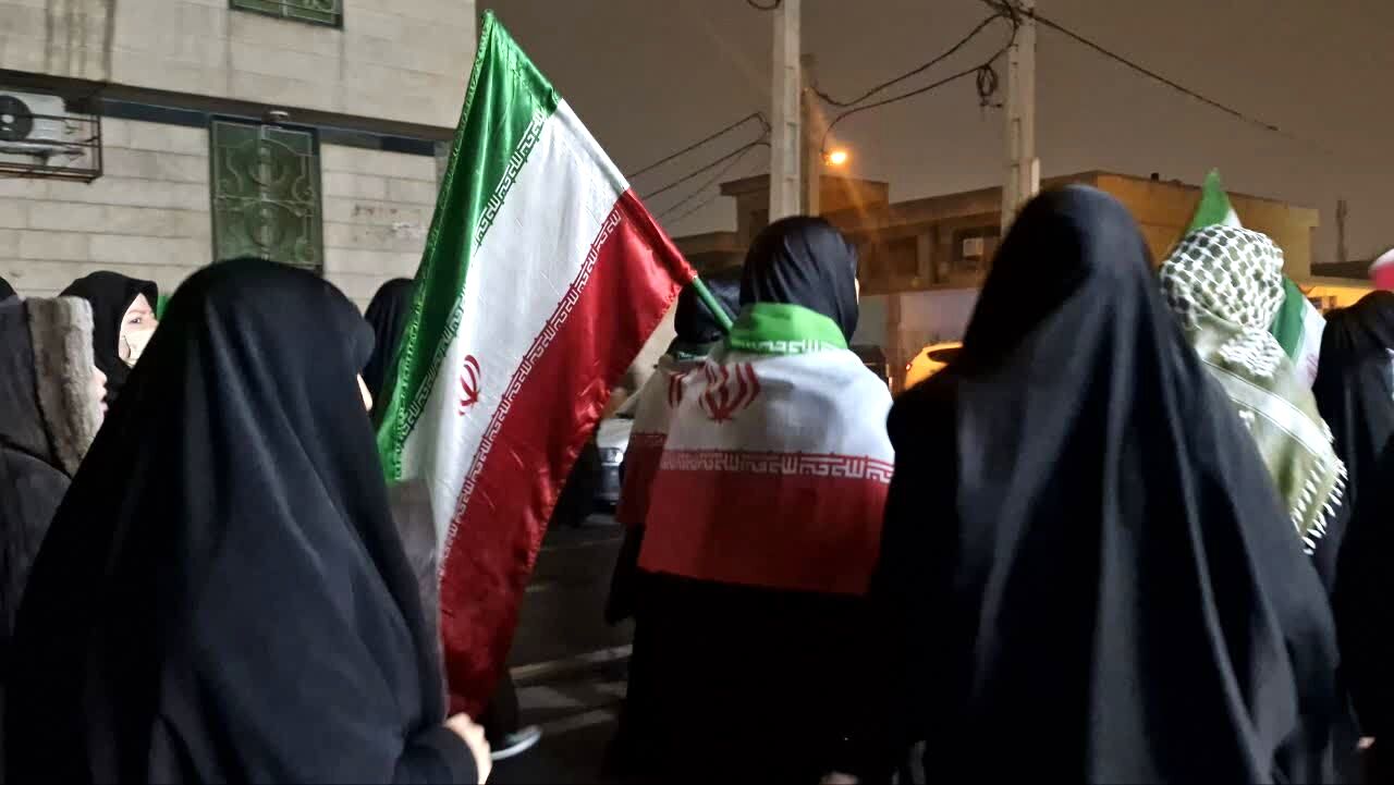 مردم محله انصار فریاد مقاومت در برابر تجاوزات اسرائیل را طنین‌انداز کردند