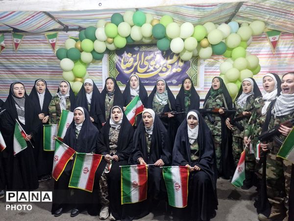 جشن میلاد امام رضا(ع) در غرفه آموزش‌وپرورش مرند