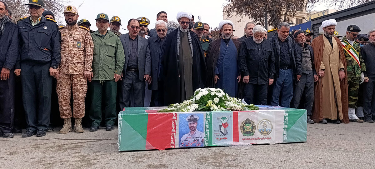 تشییع دو شهید شهرستان بجنورد در استان خراسان شمالی 