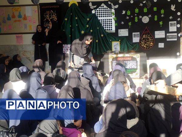مراسم شهادت حضرت زهرا (س) در دبیرستان رفعت