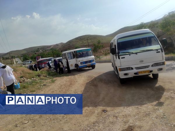 اردوی دانش‌آموزان مدرسه هیأت امنایی ضحی ۲ در روستای زوارم شیروان