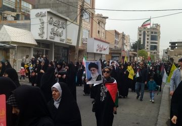 ما امروز آمدیم تا به دنیا نشان دهیم که پشت غزه هستیم