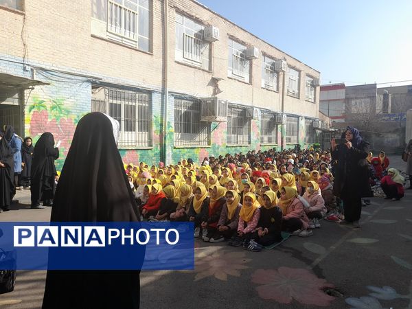مراسم شهادت حضرت زهرا در دبستان شهید فیاض‌بخش ناحیه ۵ مشهد