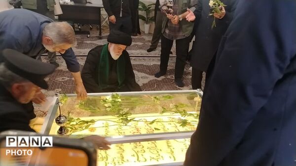 گلباران مزار شهید شیخ فضل الله نوری در قم