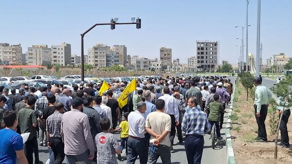  راهپیمایی مردم شهرستان اشتهارد علیه رژیم صهیونیستی 