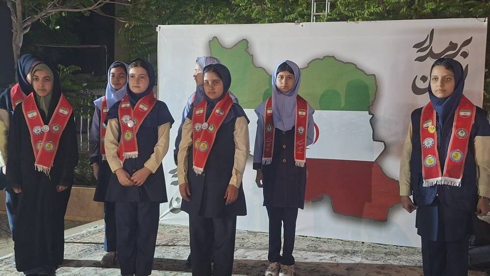 آیین افتتاحیه پاتوق نوجوانانه برمدار ایران سازمان دانش آموزی خراسان رضوی