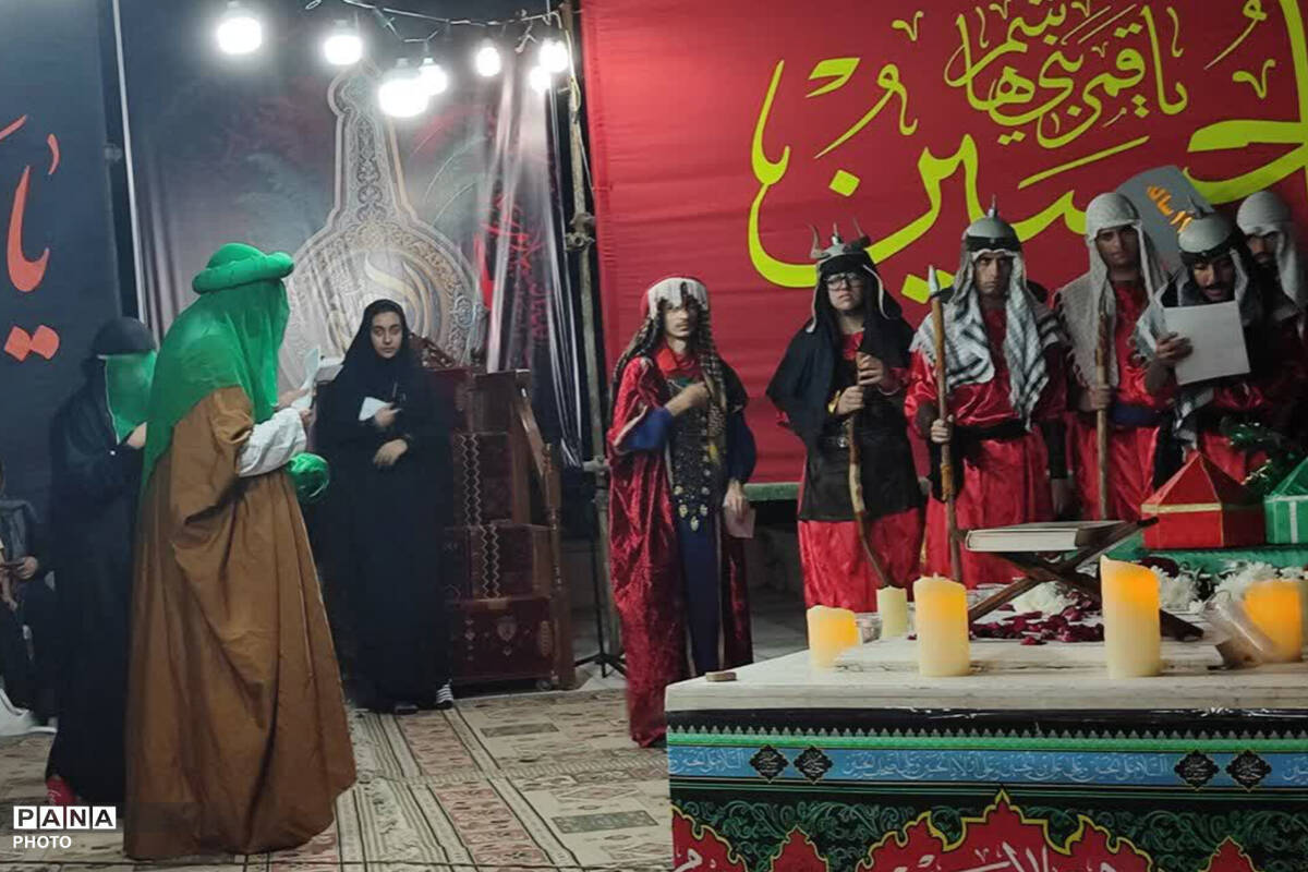 سوگ شب هشتم محرم در جوار مزار شهید گمنام آموزش و پرورش فارس