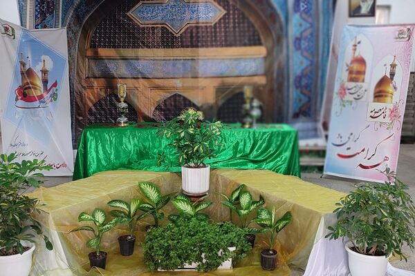 حضور خادمین آستان قدس رضوی در مدرسه شاهد کوثر رباط‌کریم به مناسبت دهه کرامت