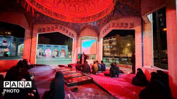مراسم روضه خوانی وفات حضرت خدیجه (س) در مزار شهدای گمنام نیشابور 