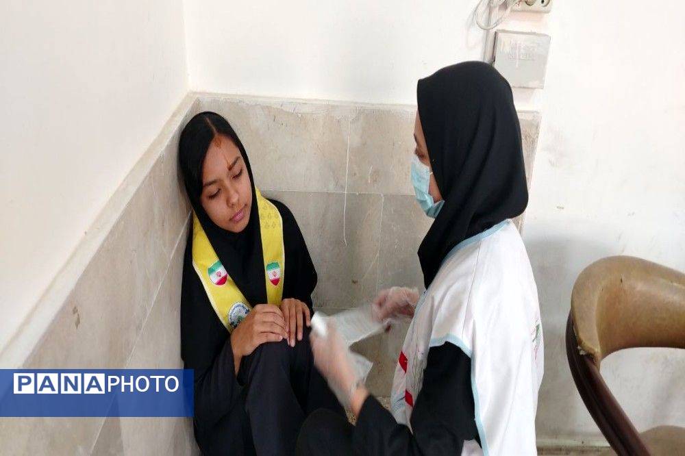 بیست و هفتمین مانور زلزله سراسری در دبیرستان شهید مجید دهنوی نیشابور 