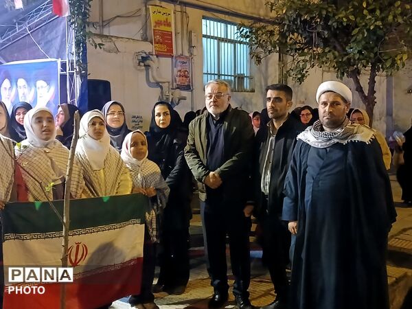 نهمین شب از خدمت‌رسانی اداره آموزش و پرورش کردکوی قالب موکب مردمی