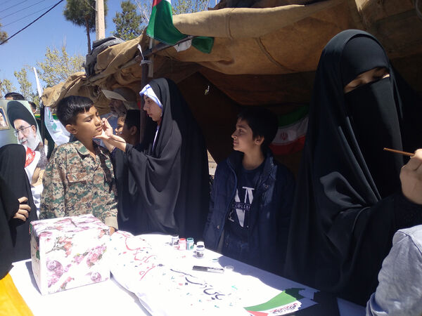 راهپیمایی روز قدس در شهر کهک قم