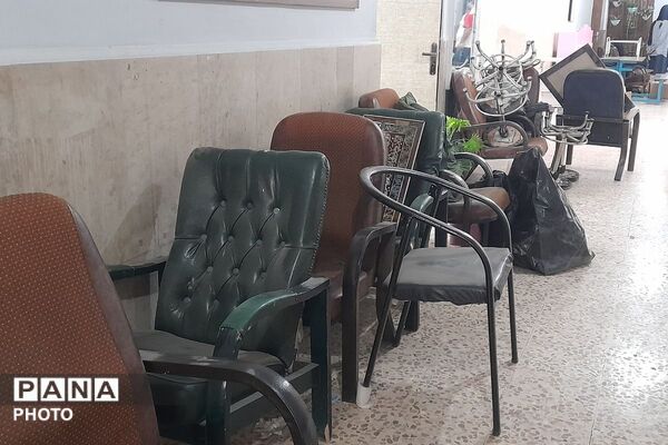 آماده‌سازی دبیرستان عفاف برای سال تحصیلی جدید با اجرای طرح بهسازی و زیباسازی