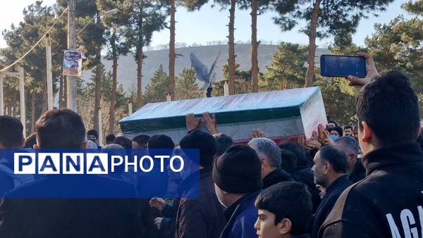 تشییع پیکر شهید ابوالفضل عرب در شهرستان گالیکش