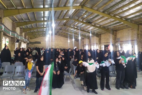 طنین لالایی عاشورایی در همایش شیرخوارگان حسینی شهر لپویی