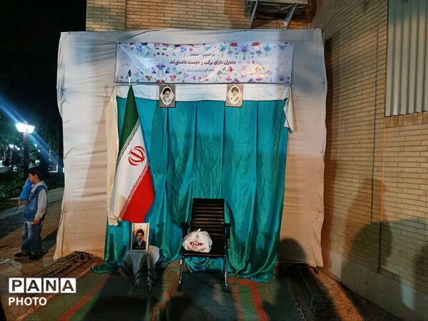 حضور پرشور دانش‌آموزان در موکب نوجوان مبارز