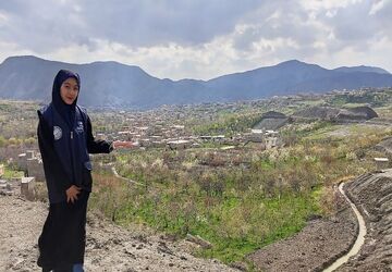 حال هوای شهر بار نیشابور بعد از بارش باران 