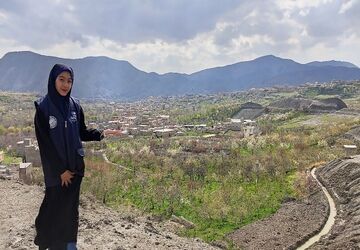 حال هوای شهر بار نیشابور بعد از بارش باران 