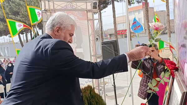 افتتاحیه آموزشگاه ۱۲ کلاسه‌ یاسمن خاکباز ۲ شهرستان نیشابور