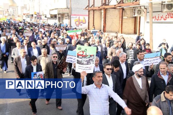 تجدید بیعت مردم بهبهان با انقلاب اسلامی در حماسه ۹ دی