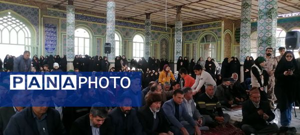 تشییع پیکر شهید گمنام در گلزار شهدای شهر بار نیشابور 