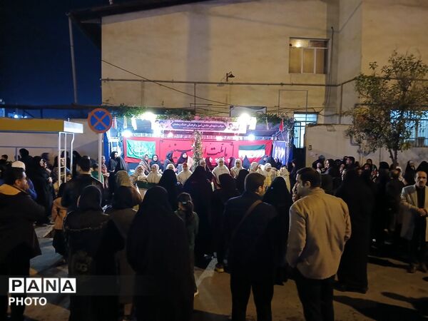 نهمین شب از خدمت‌رسانی اداره آموزش و پرورش کردکوی قالب موکب مردمی