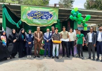 برپایی موکب غدیر در اداره آموزش‌وپرورش ناحیه ۷ مشهد