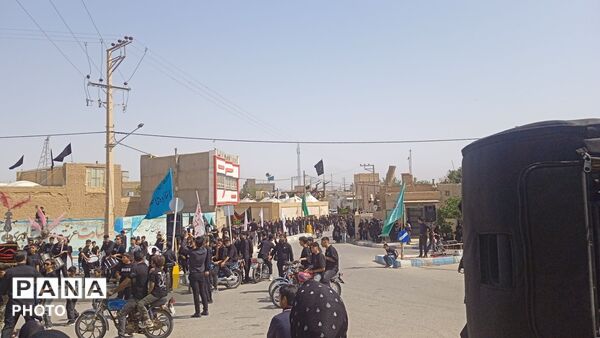 نخل گردانی در روستای فدافن،تاسوعایی به یادگار از کربلا 