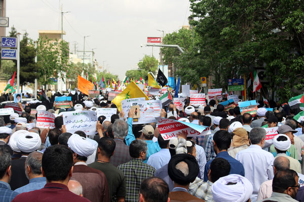 اعلام انزجار مردم قم از جنایات رژیم صهیونیستی در جمعه خشم