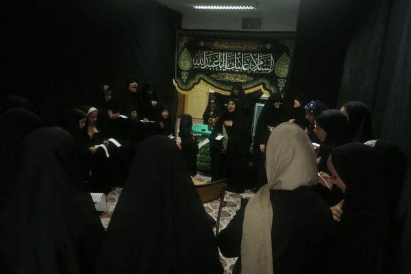 مراسم هفتمین شب عزاداری اباعبدالله الحسین در کانون عاطفه کاشمر