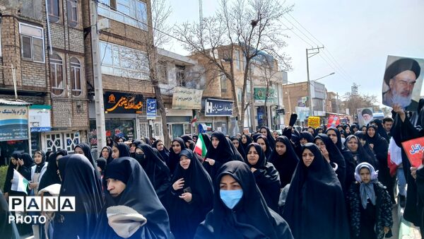 حضور باشکوه مردم مومن باخرز در راهپیمایی روز قدس