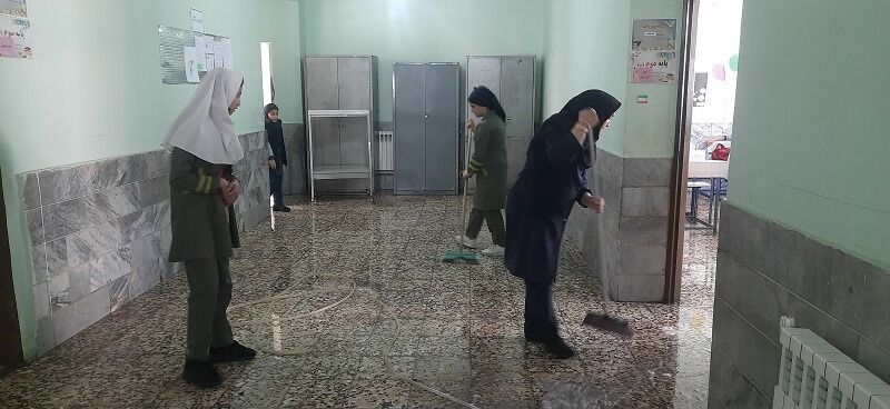 پویش پاکداشت بهاری در مدرسه شهید خاقانی شهرستان شیروان