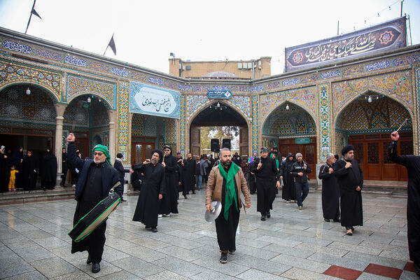 مراسم عزاداری سالروز شهادت امام هادی(ع) در حرم حضرت معصومه(س)