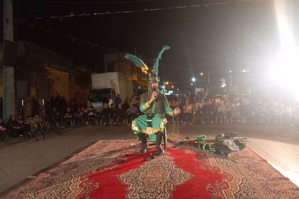 مراسم تعزیه خوانی شهادت حضرت عباس  در قیامدشت