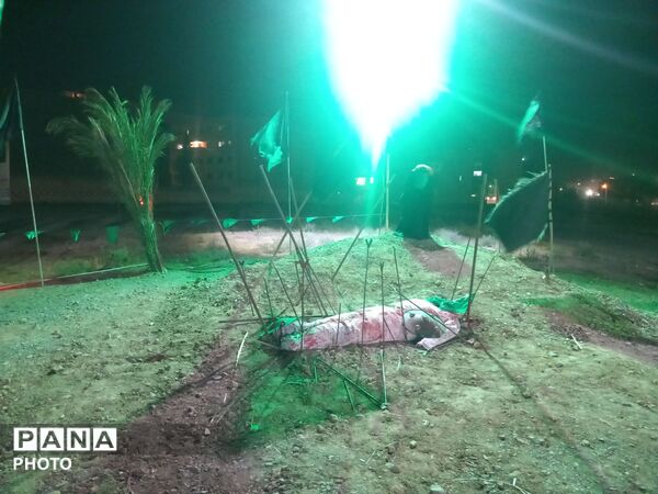 مراسم شب تاسوعای حسینی  در ناحیه۶ مشهد