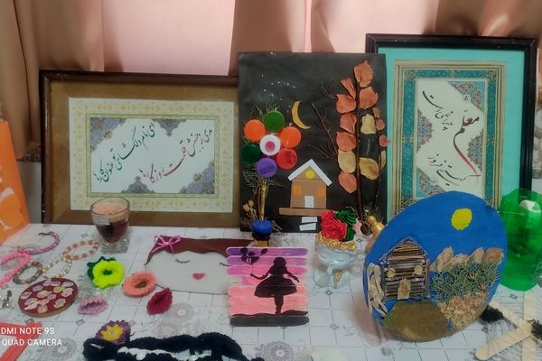 نمایشگاه صنایع دستی در دبستان احمدی مقدم چلیچه