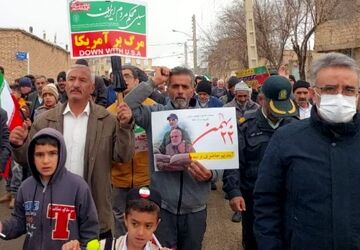راهپیمایی یوم‌الله بیست‌ودوم بهمن ماه در شهر سورشجان