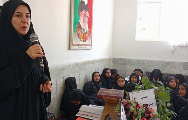 افتتاحیه جشنواره خوارزمی در دبیرستان فیاض شهرستان کاشمر