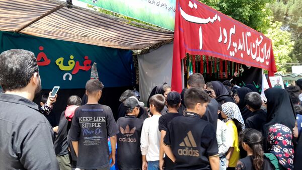 مواکب فرهنگی و پذیرایی در روز اربعین در امامزاده محروق و ابراهیم نیشابور 