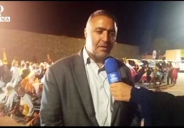 خروش شبانه دارالتقریب علیه استکبار، فورگ صحنه تجمع پرشور مردمی