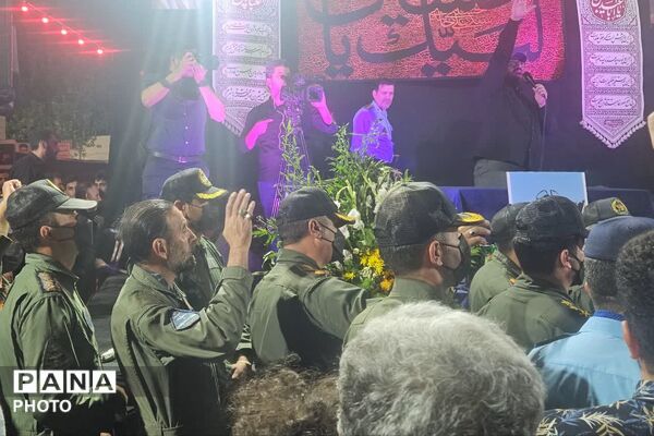 تشییع پیکر خلبان شهید مجید کاظمی در شیراز