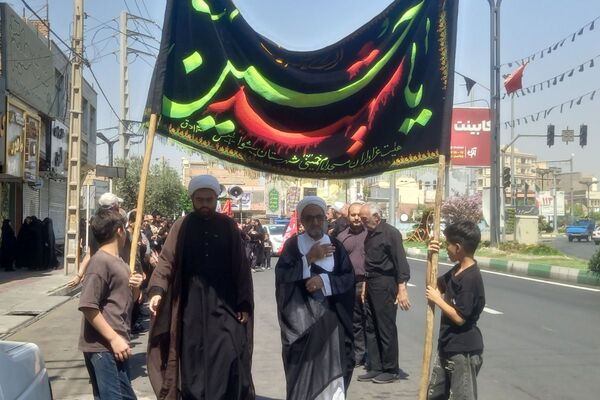 راهپیمایی جاماندگان اربعین با حضور پرشور مردم پیشوا