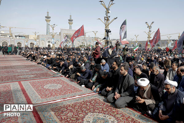 مجلس عزای شهادت رهبر معظم انقلاب (ره) در حرم مطهر رضوی