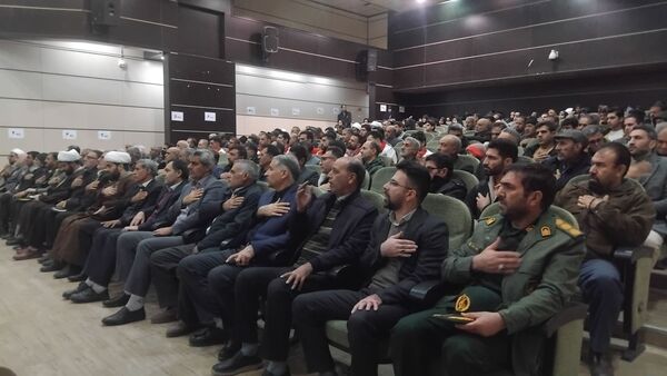 حضور پرشور مردم و مسئولان نورآباد در مراسم سالگرد شهادت سپهبد سلیمانی