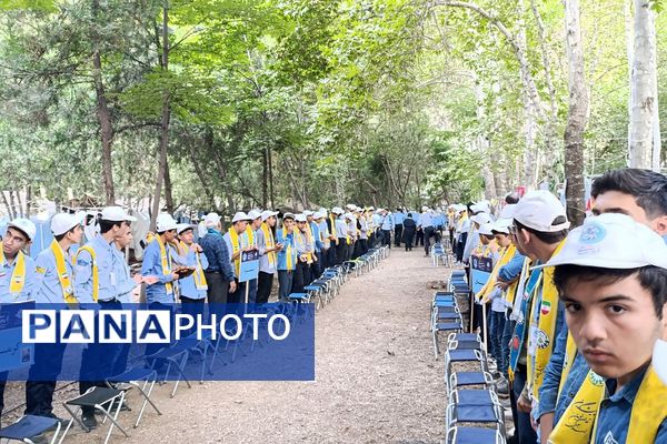 حضور دانش‌آموز خبرنگاران پسر پانا ناحیه دو شهرری در اردوی ملی پیشتازان